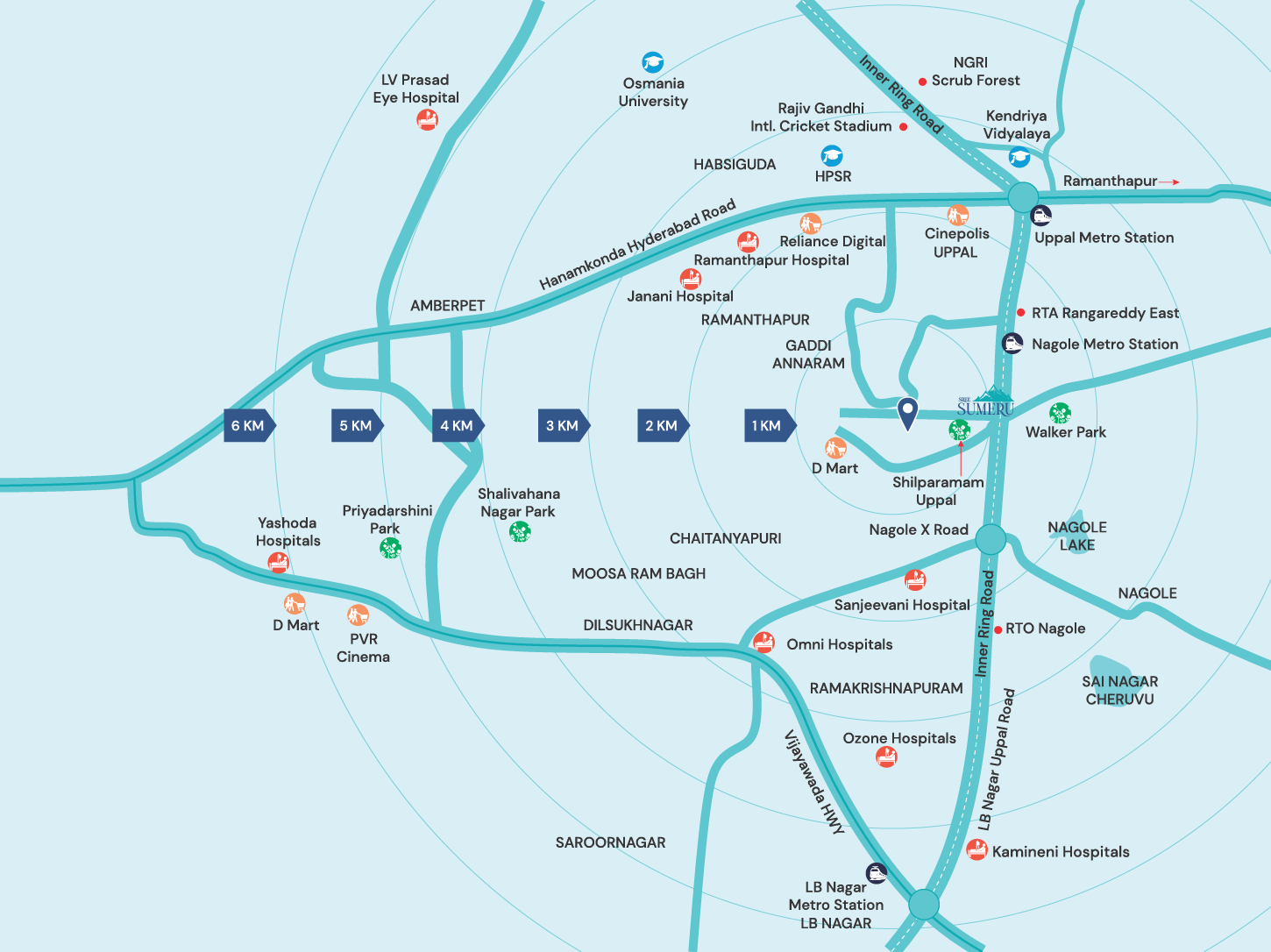 Exterior view of Cinq